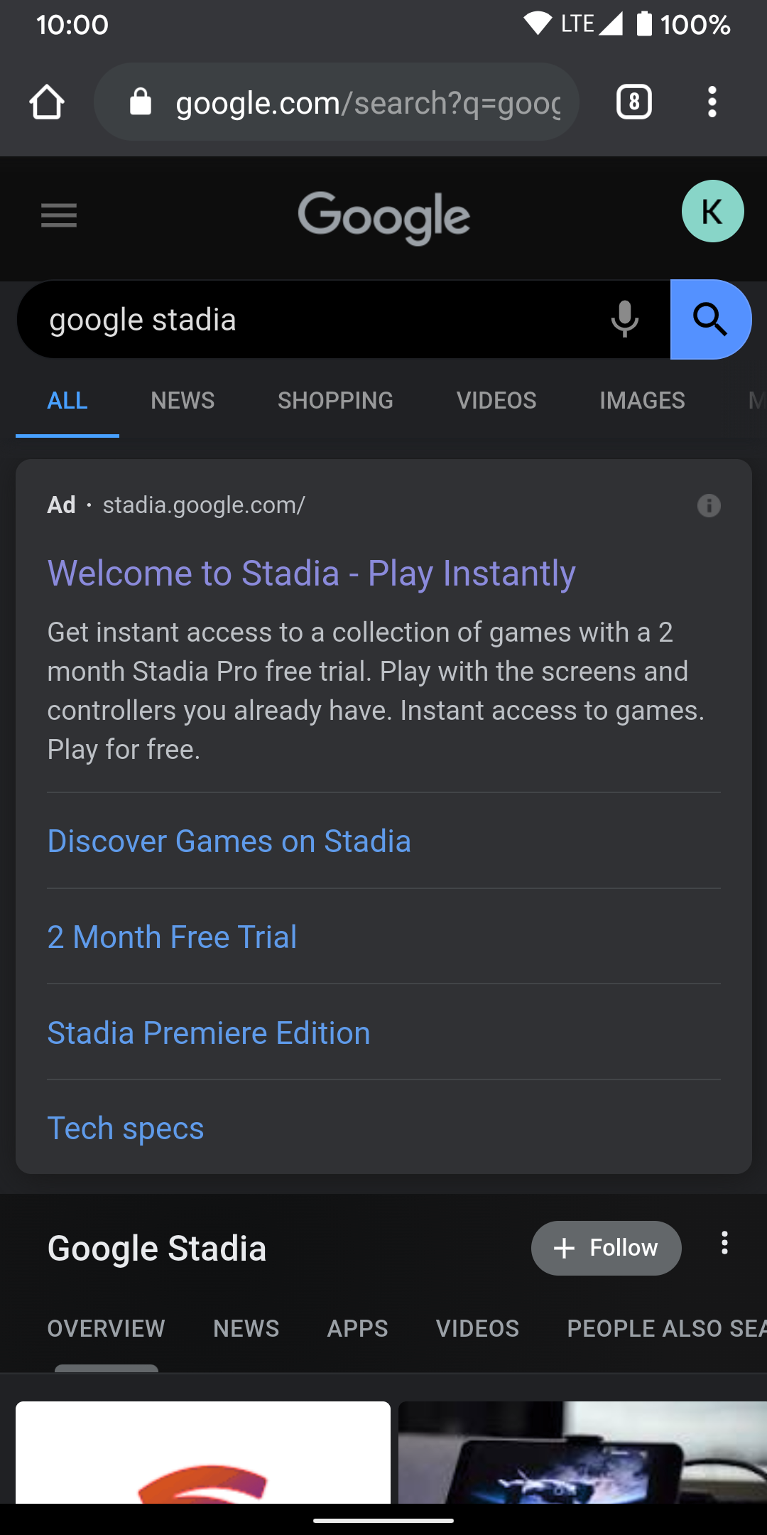 Google Search begins testing dark mode for mobile web - 9to5Google