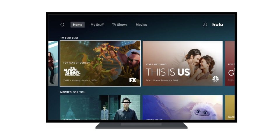 hulu android tv interface