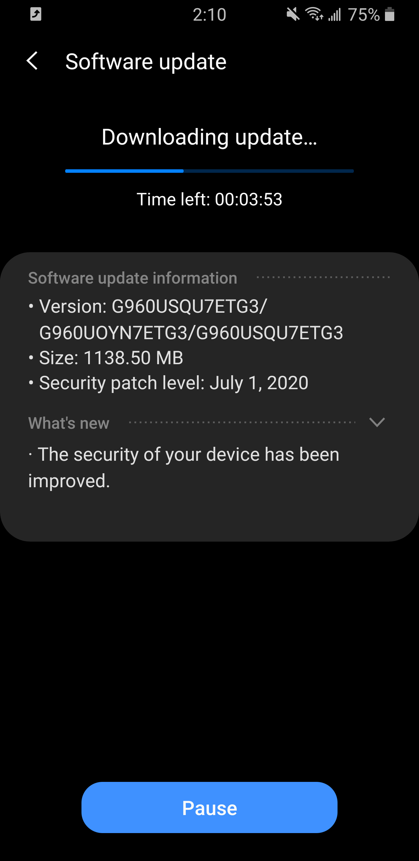 s9  one ui 2.1