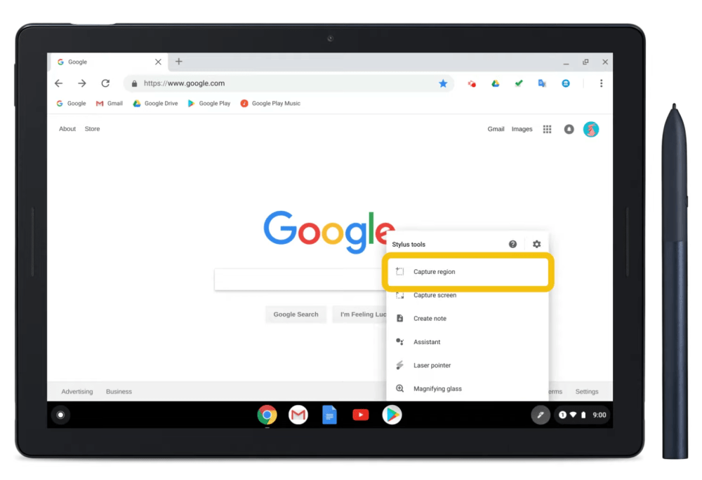 How to take screenshot on Chrome OS