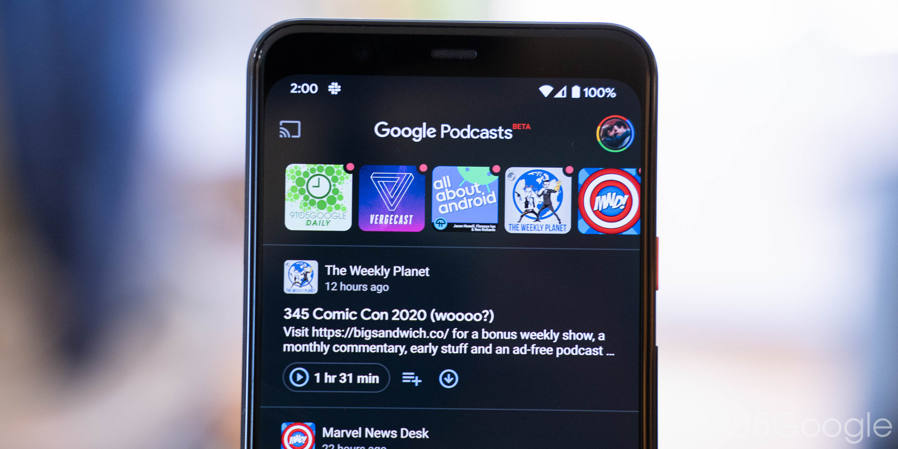 Google Podcasts on the web shows homepage subscriptions - 9to5Google