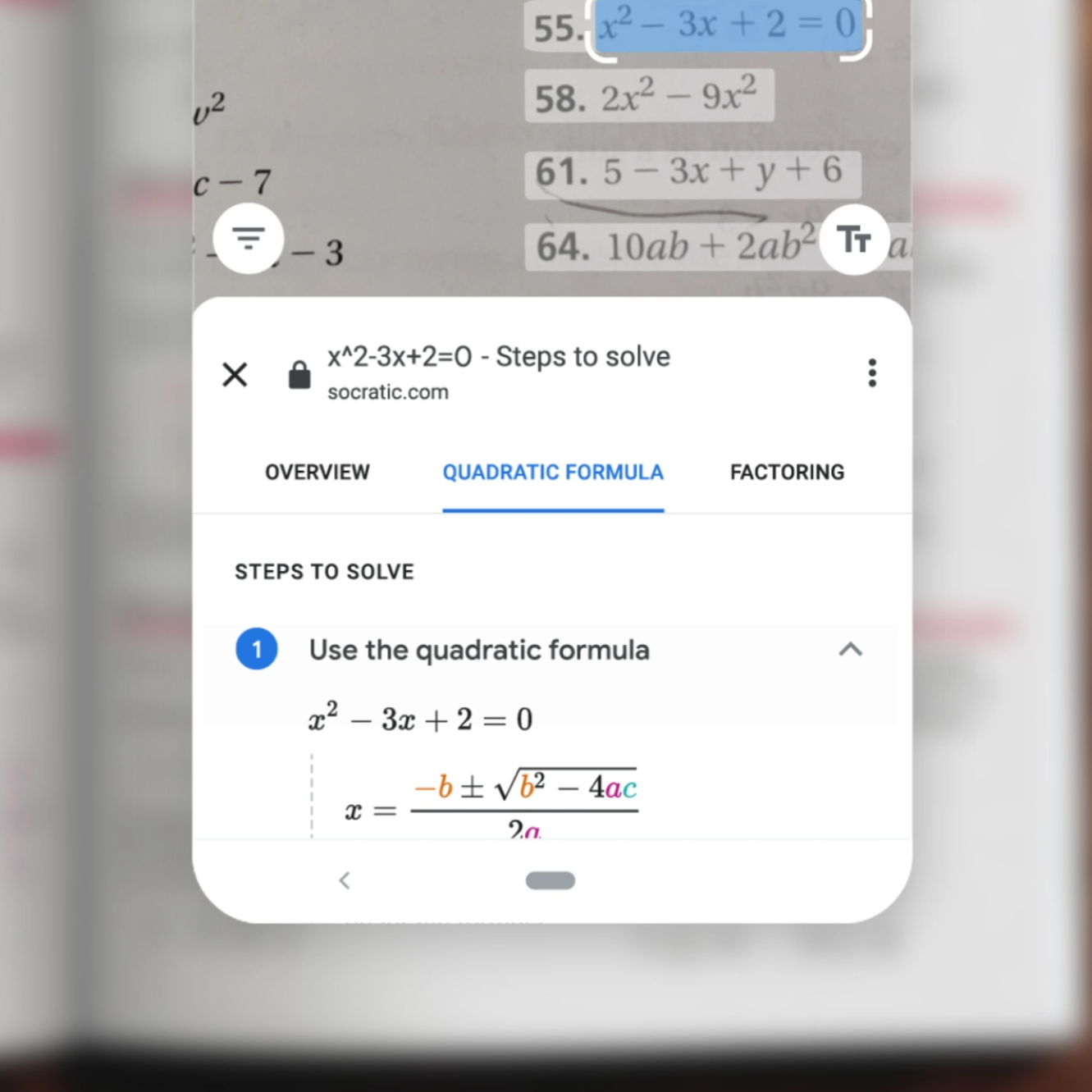 google homework scanner