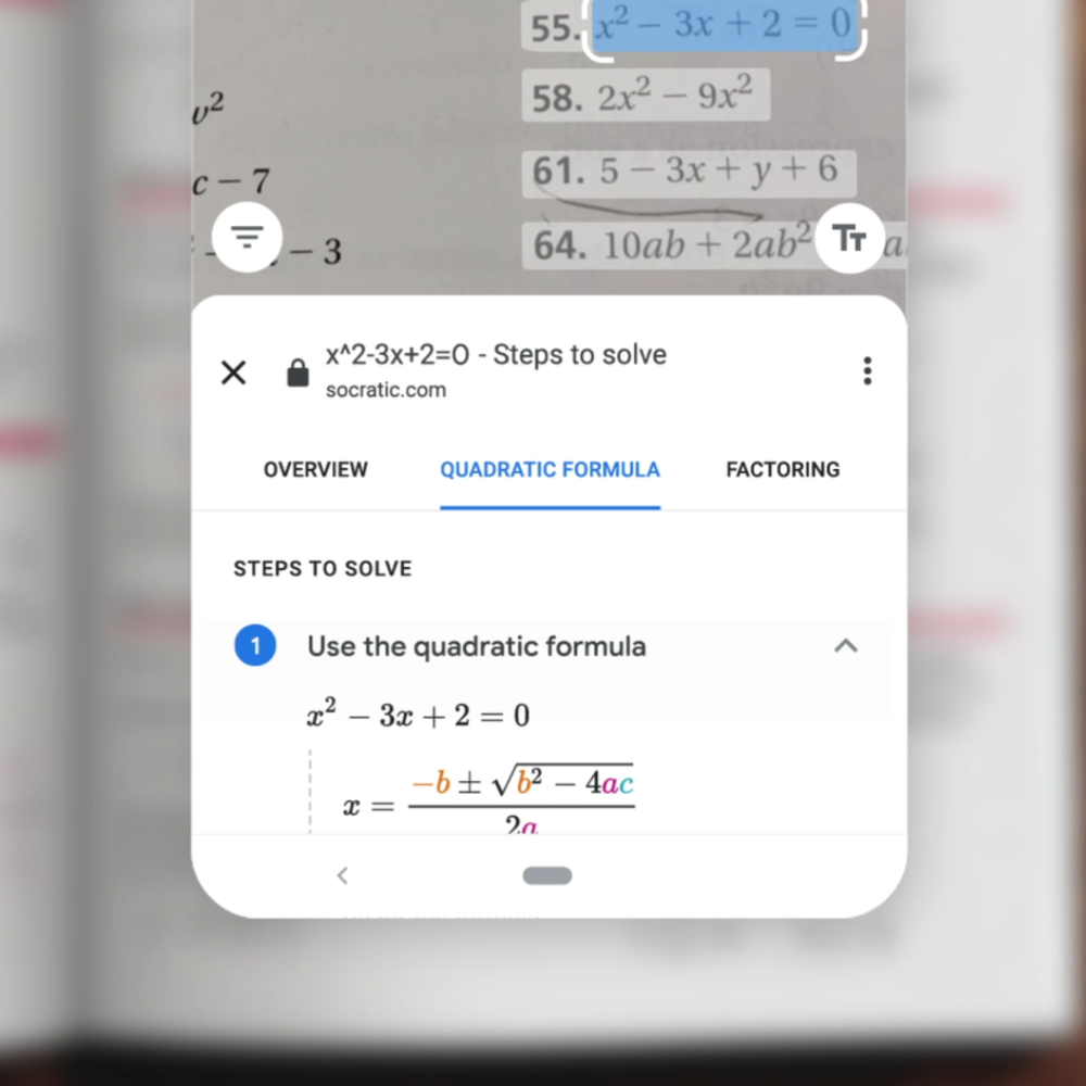 Google Lens Homework filter has step-by-step math solver - 9to5Google