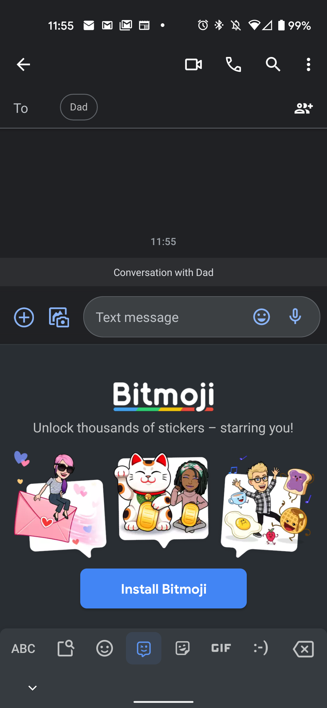 bitmoji for gboard