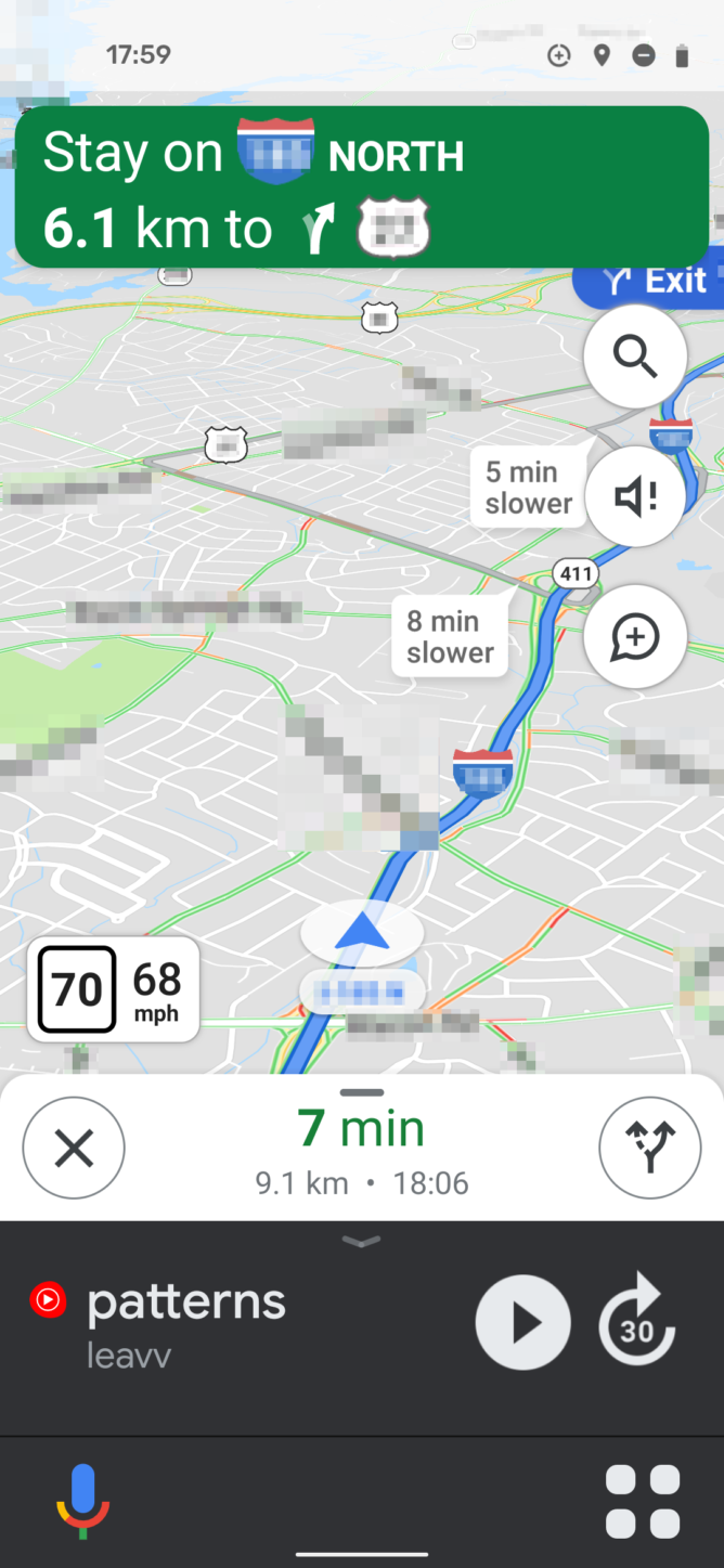 google maps driving directions