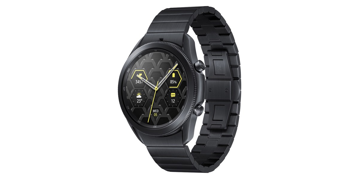 galaxy watch 3 titanium band