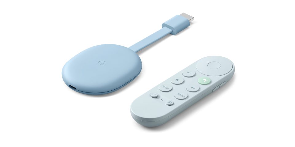 chromecast with google tv sky blue