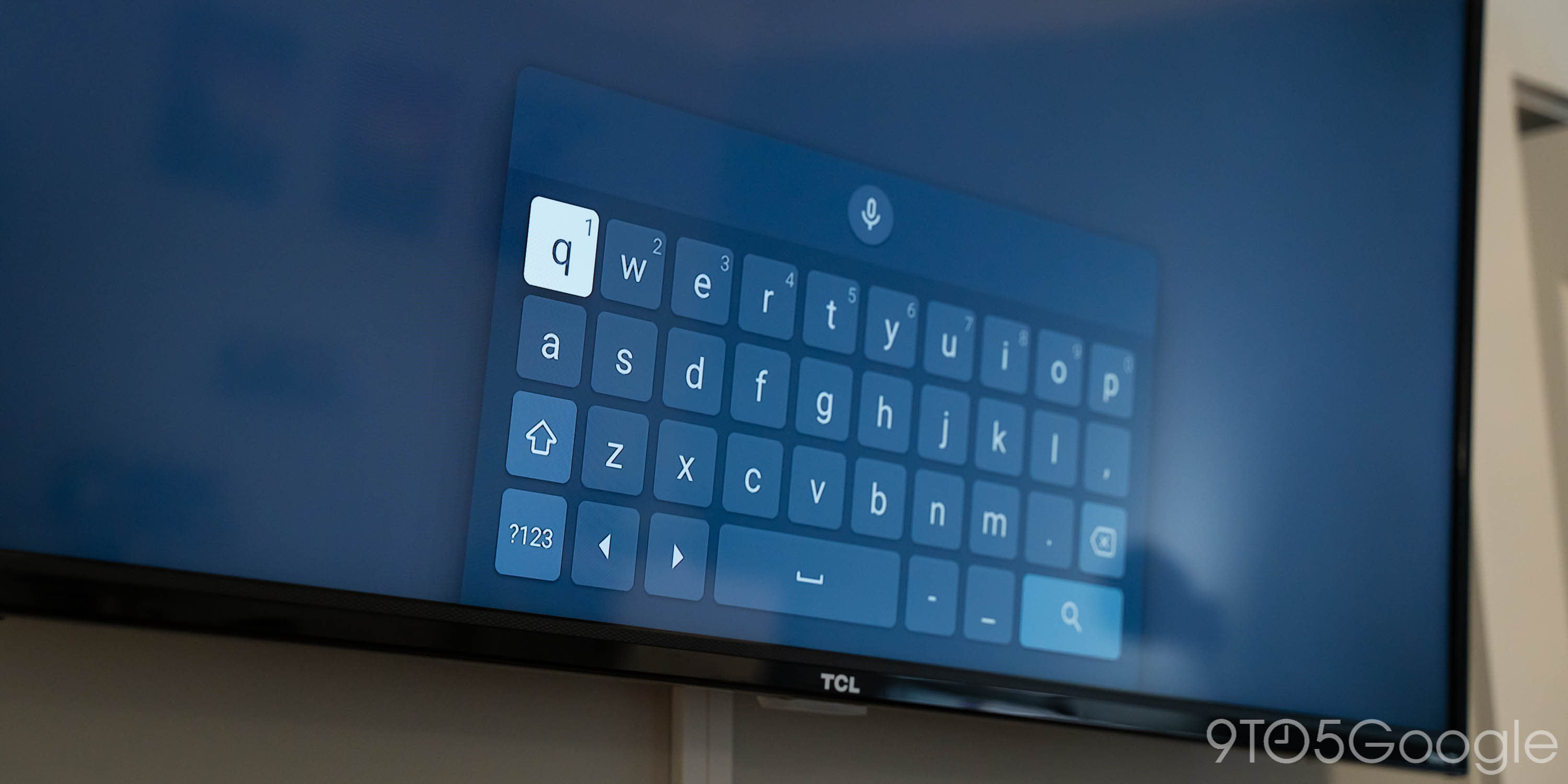 google tv keyboard