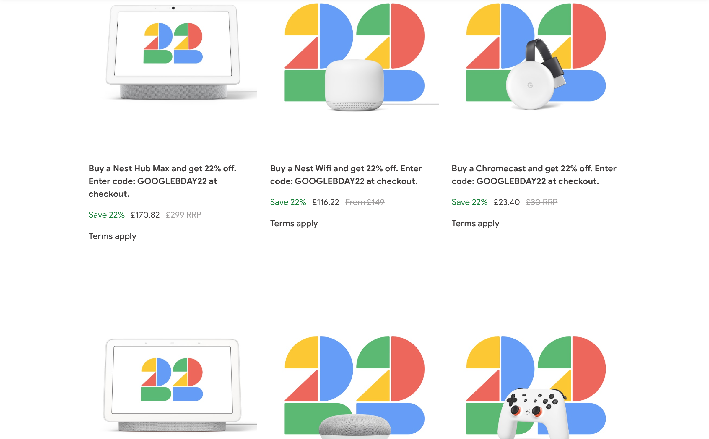 google hub discount