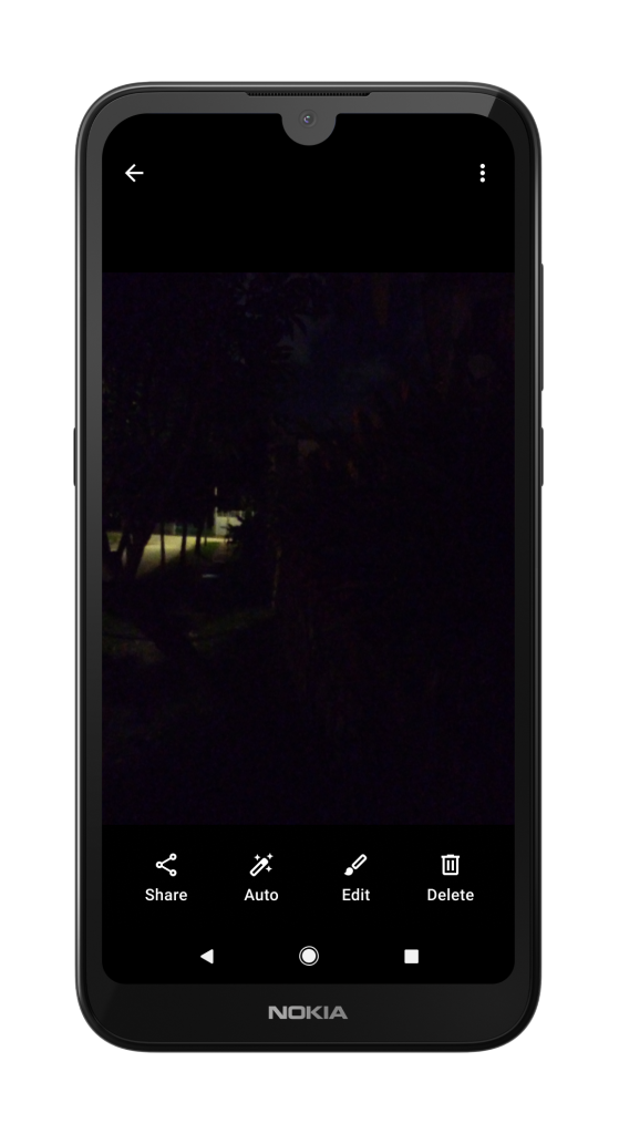 Nokia 1.3 without Google Camera Go Night Mode