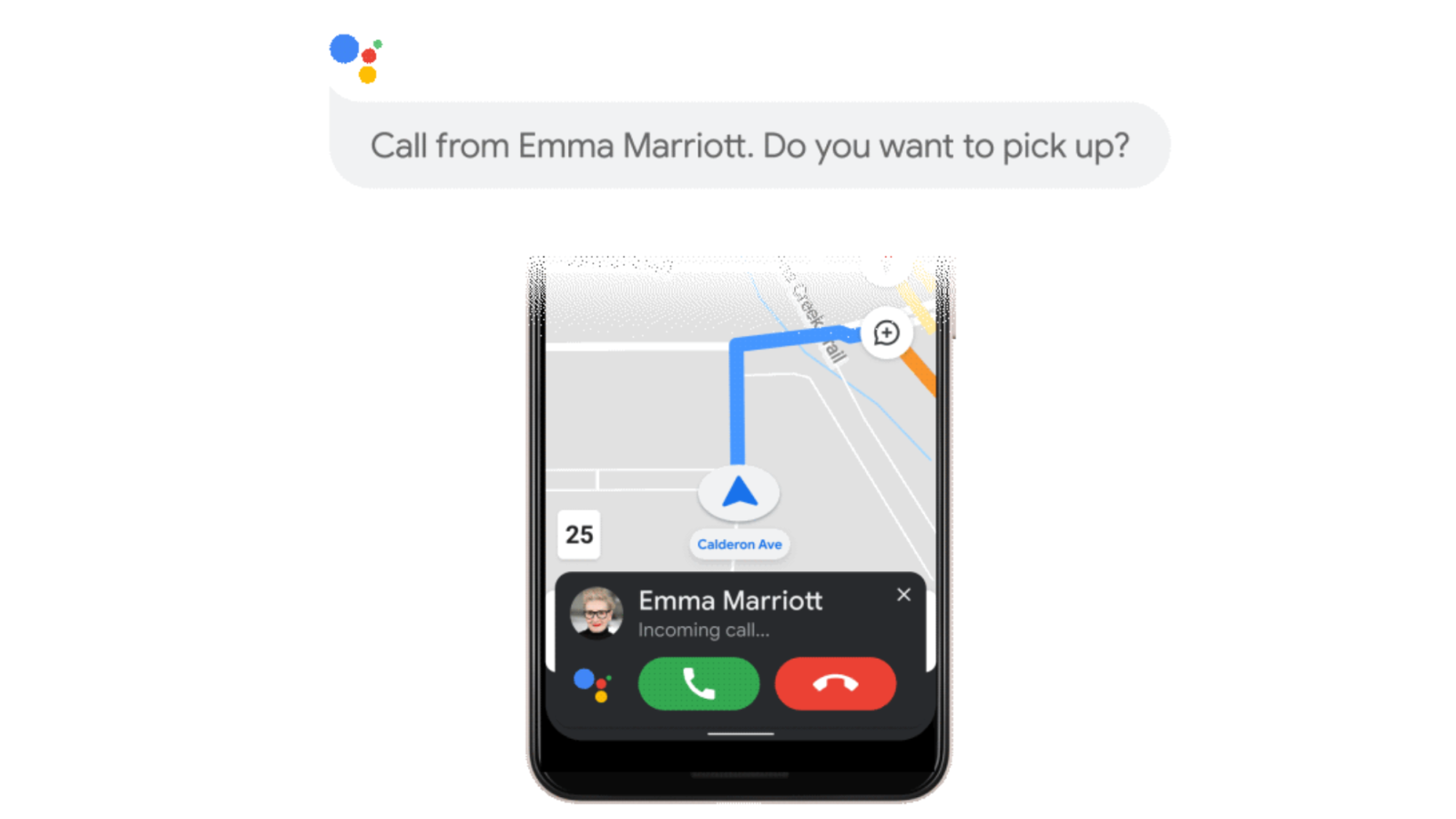assistant driving mode in google maps
