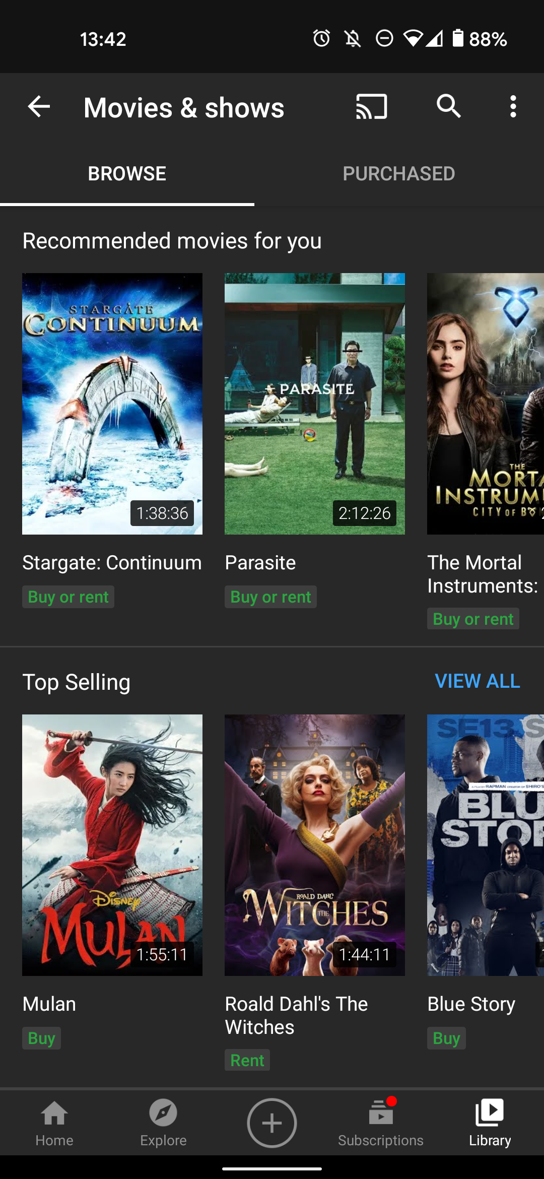 YouTube Adds 'Your Movies And Shows' Tab For Purchases - 9to5Google