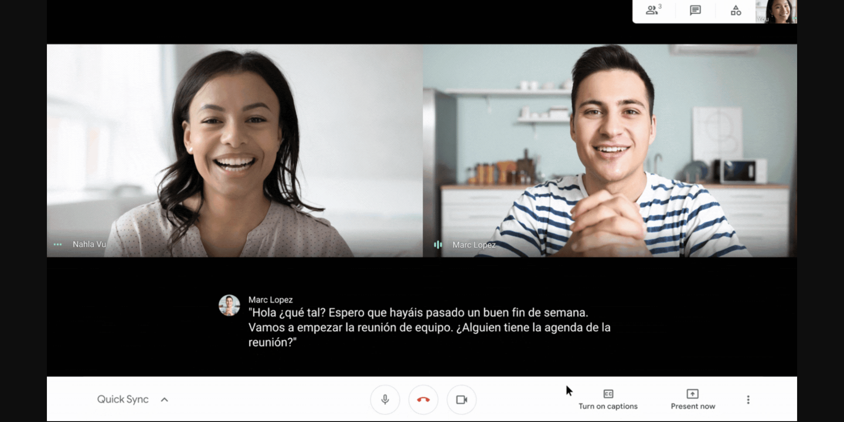 Google Meet gets live captions in French Spanish and more