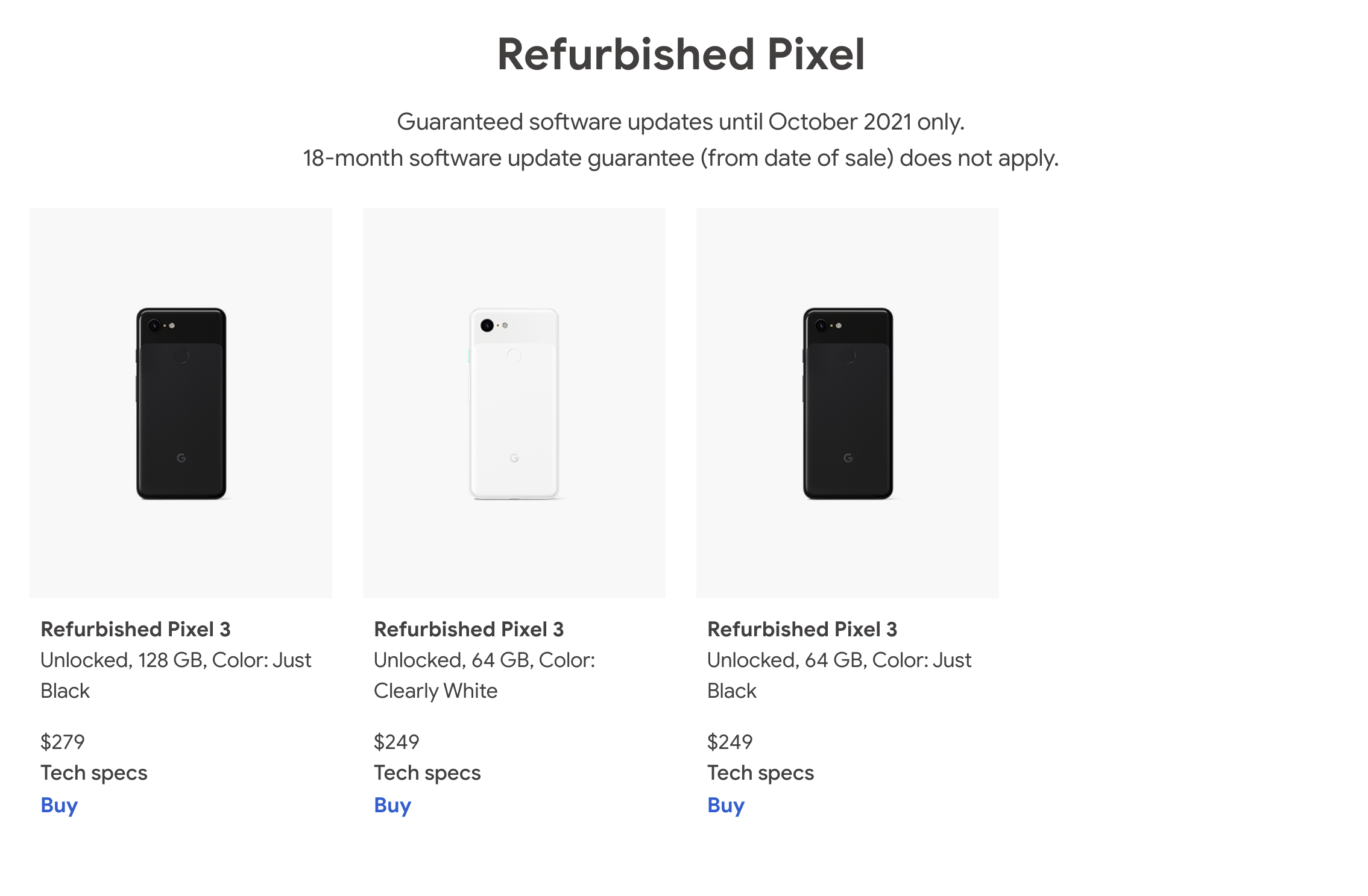 Pixel 3 returns to the Google Store, refurbished, from 249 9to5Google