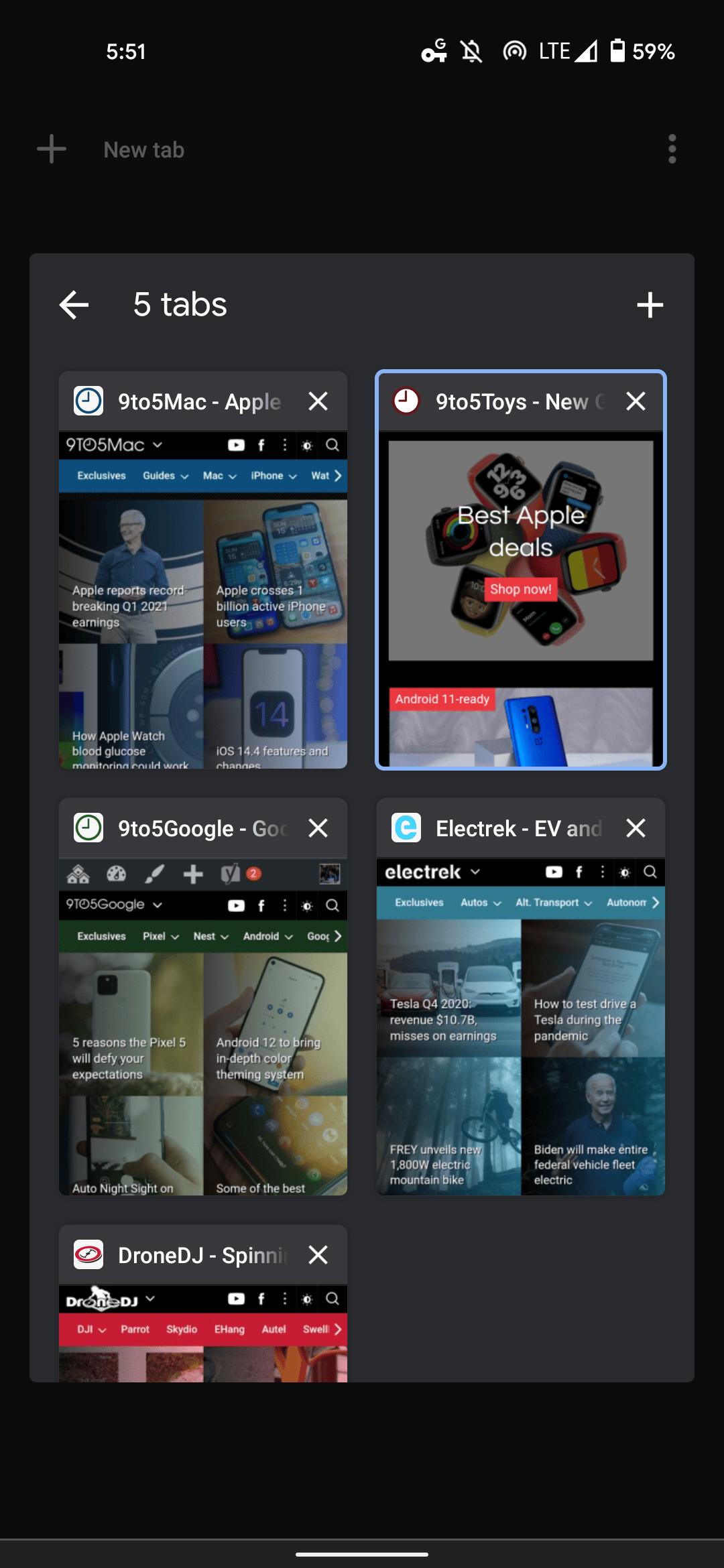 Google Chrome on Android rolling out grid for Tab Groups - 9to5Google