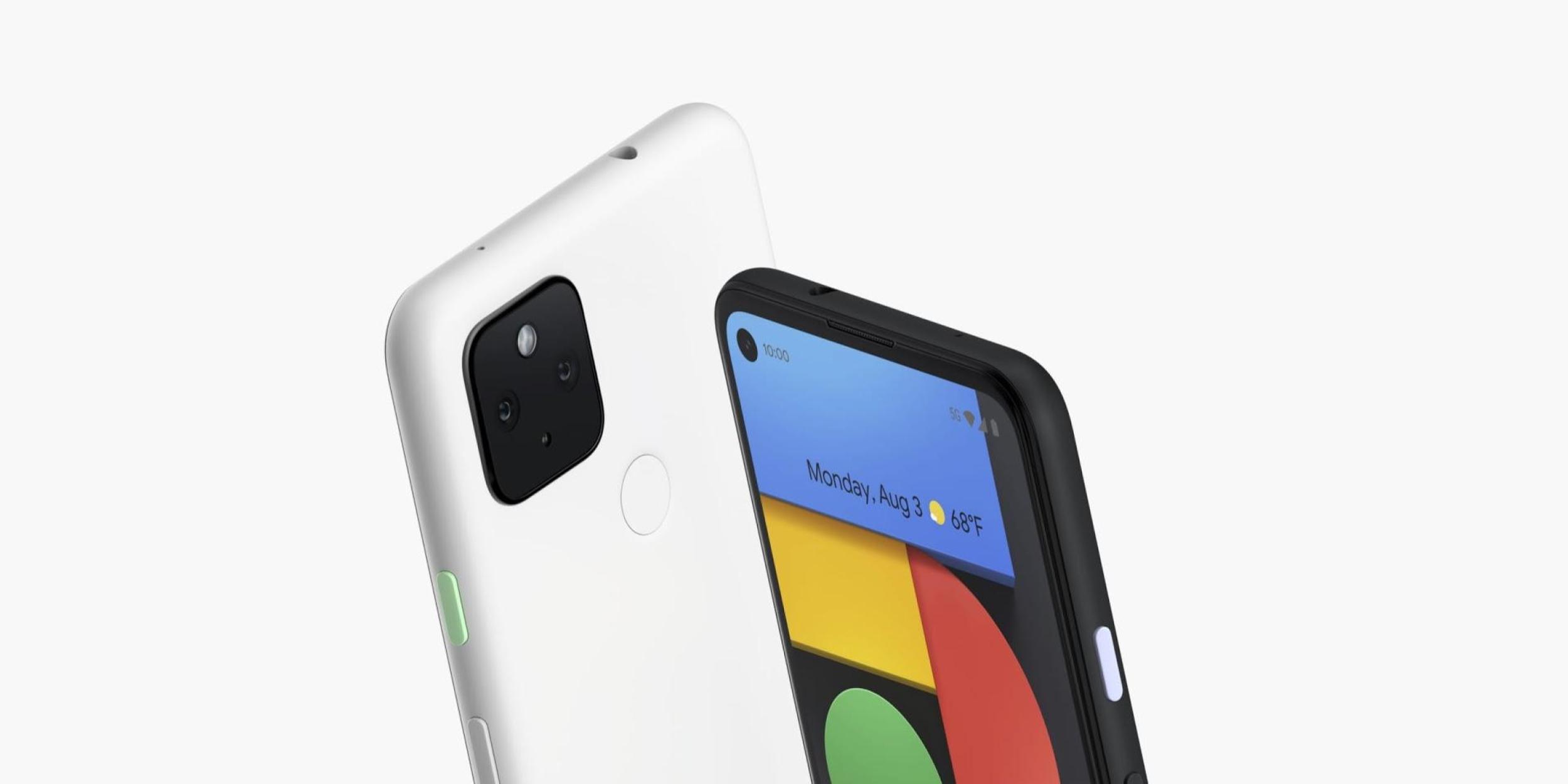 Google pixel 4a 5G clearly white