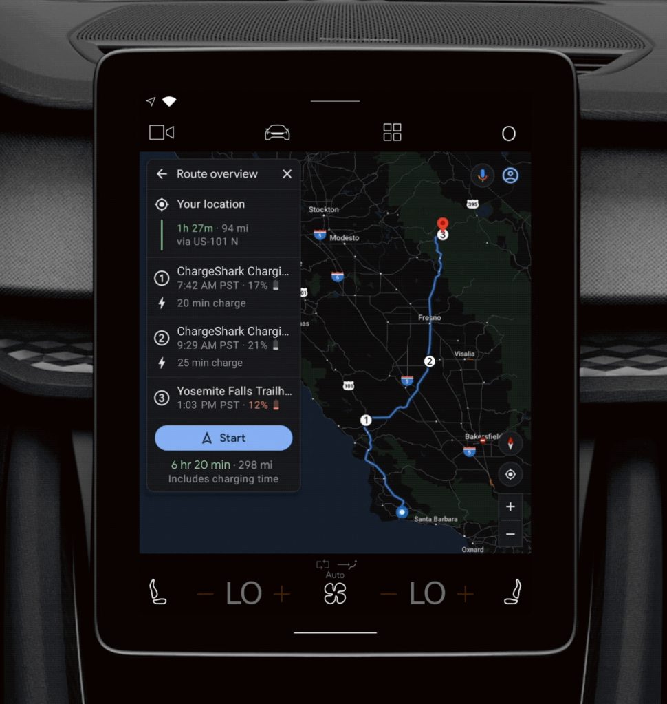 Google Maps di Android menyediakan penghentian pengisian daya terjadwal untuk kendaraan listrik