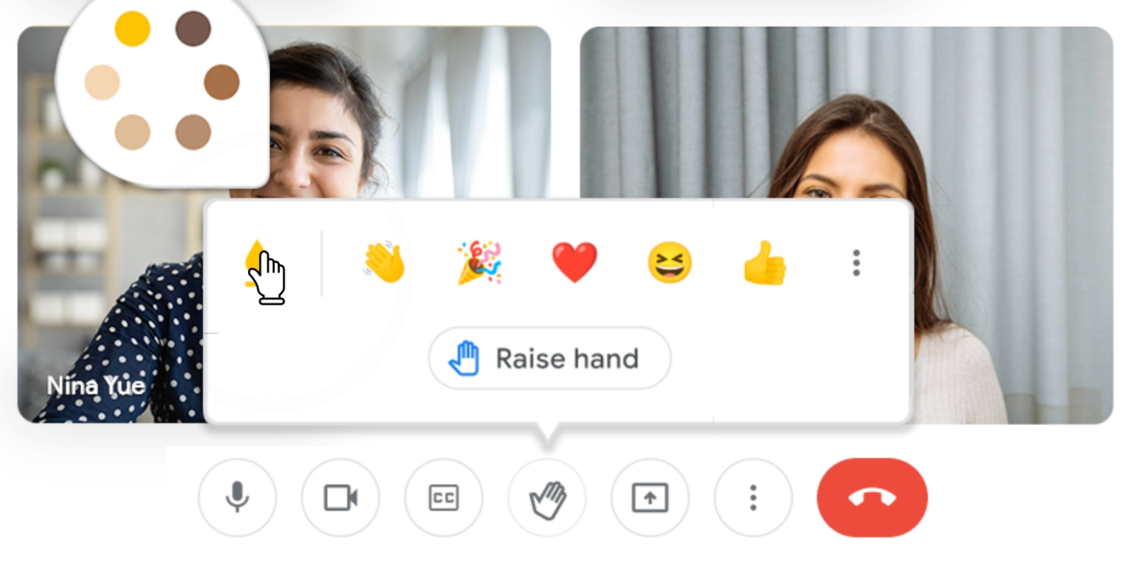 Google Meet Emoji Reactions