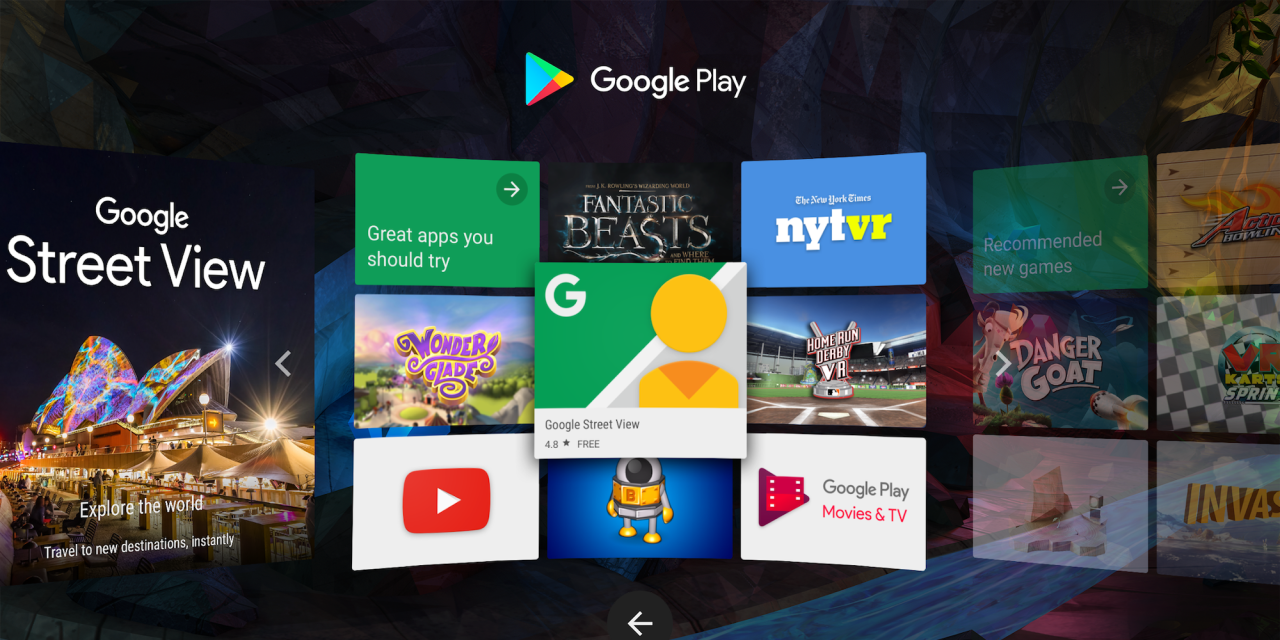 Google Daydream Play Store