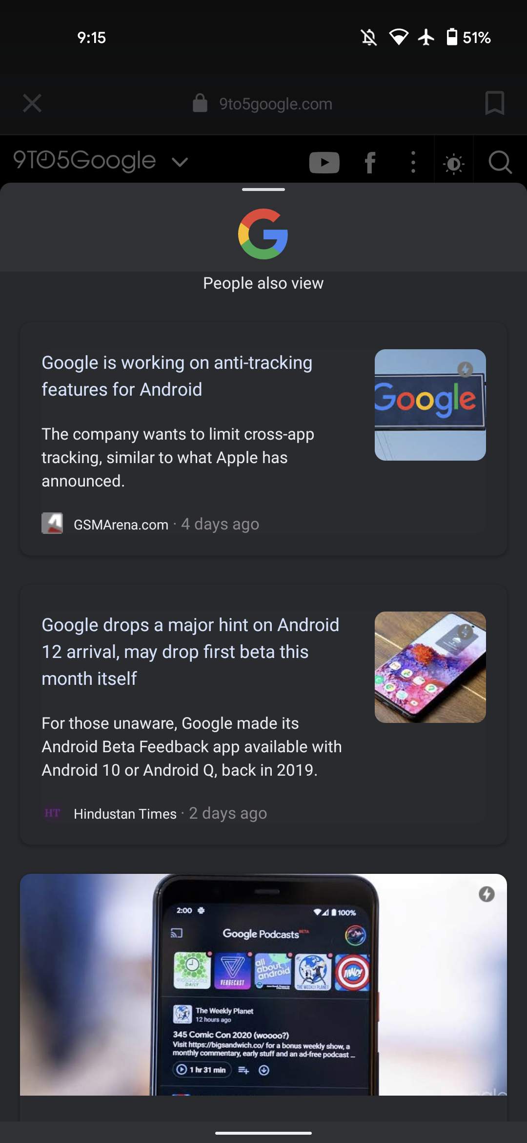 Google app for Android testing browser bottom bar redesign - 9to5Google