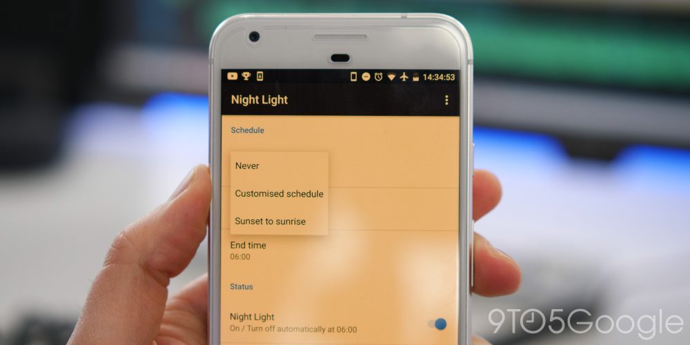 android nougat night light