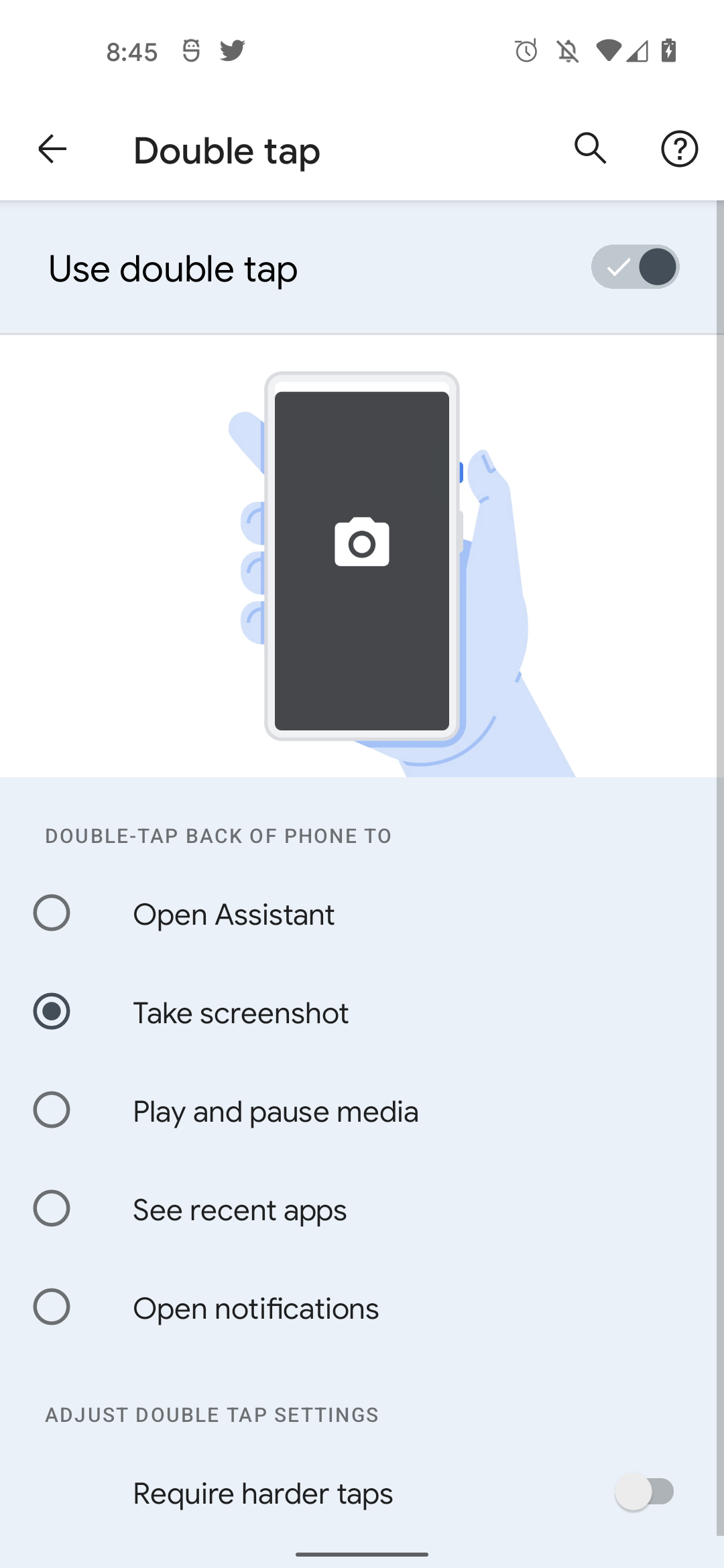 Android 12 DP1: Pixel 5 readies Double tap, doesn't work yet - 9to5Google