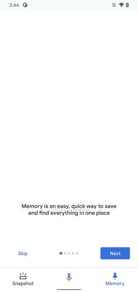 Google Assistant Memory