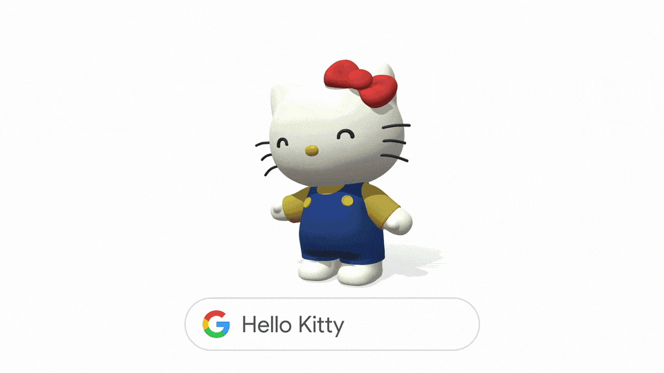 Google 3D Hello Kitty