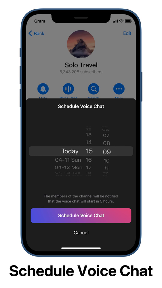 voice chat schedule