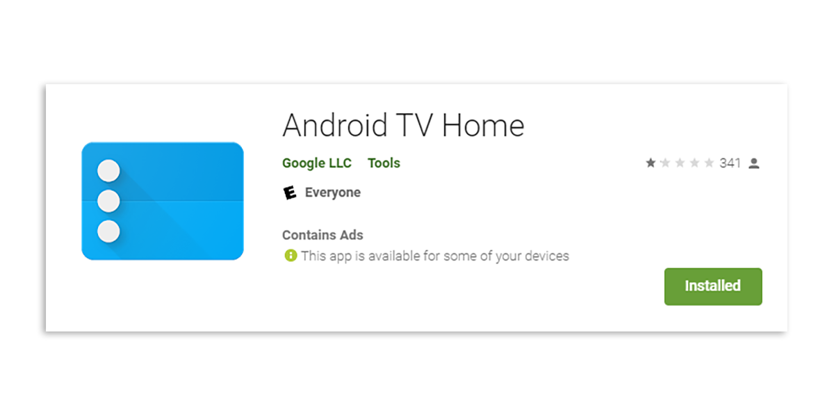 android tv home rating ads