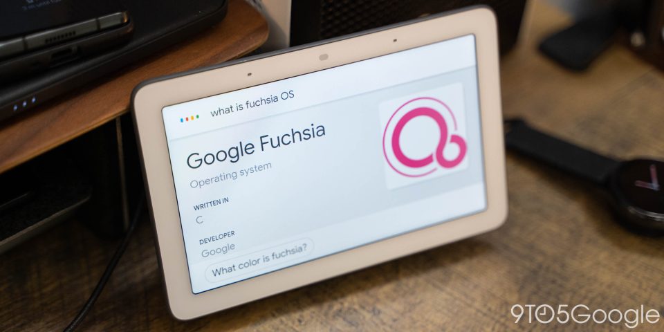 Google Fuchsia OS on a Nest Hub
