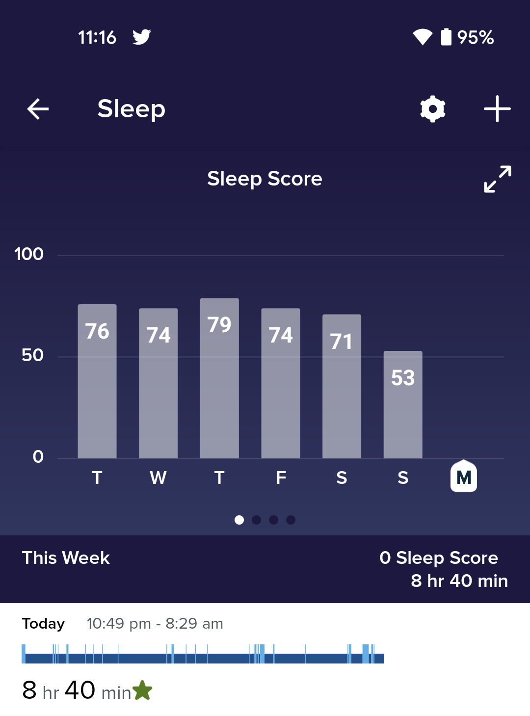 not getting enough deep sleep fitbit