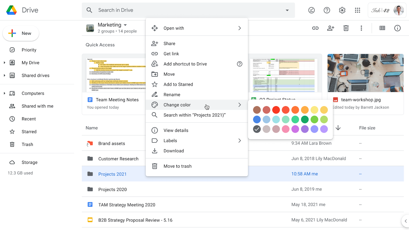 google drive download shortcut