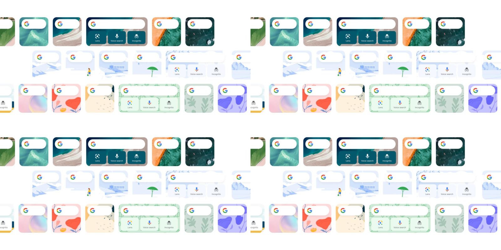 Google iPhone widget theme