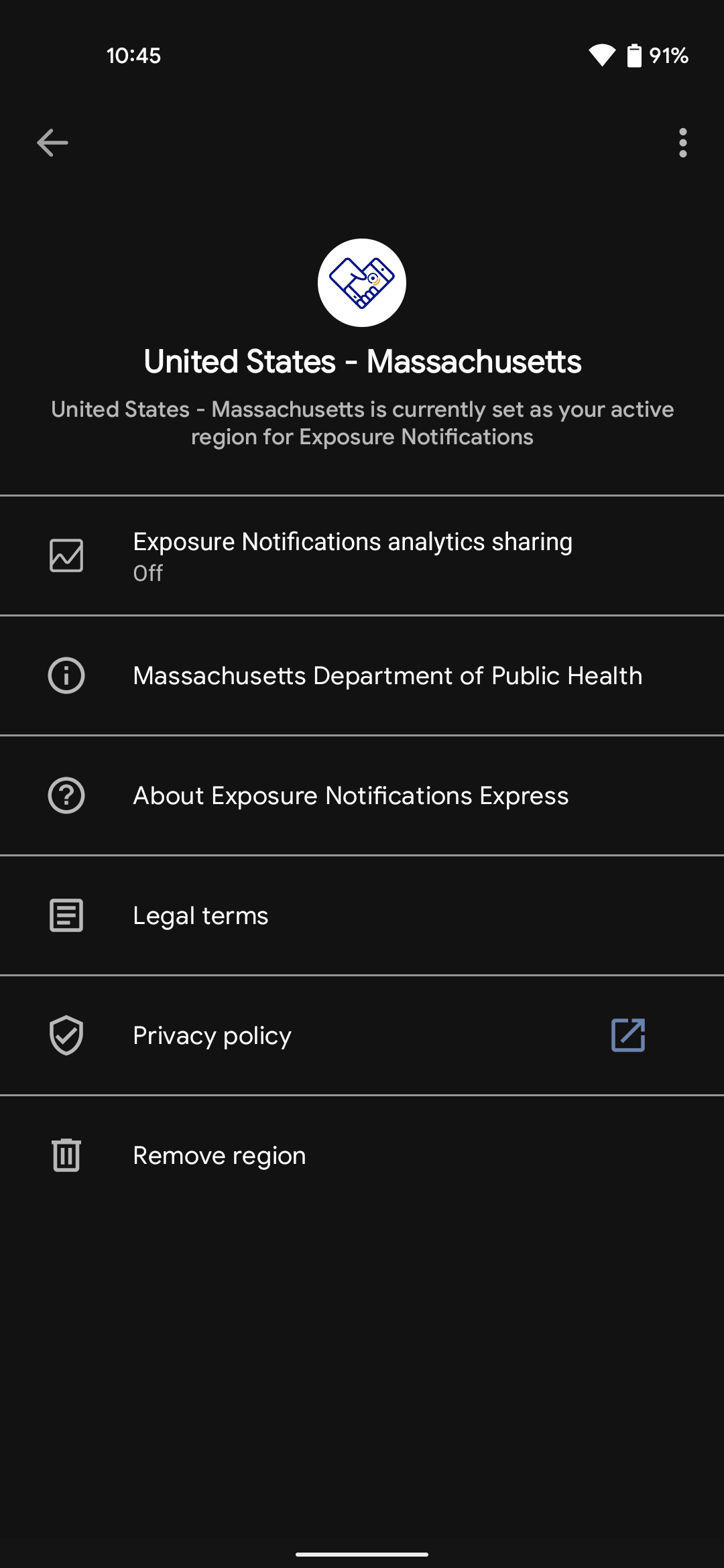Massachusetts MassNotify app