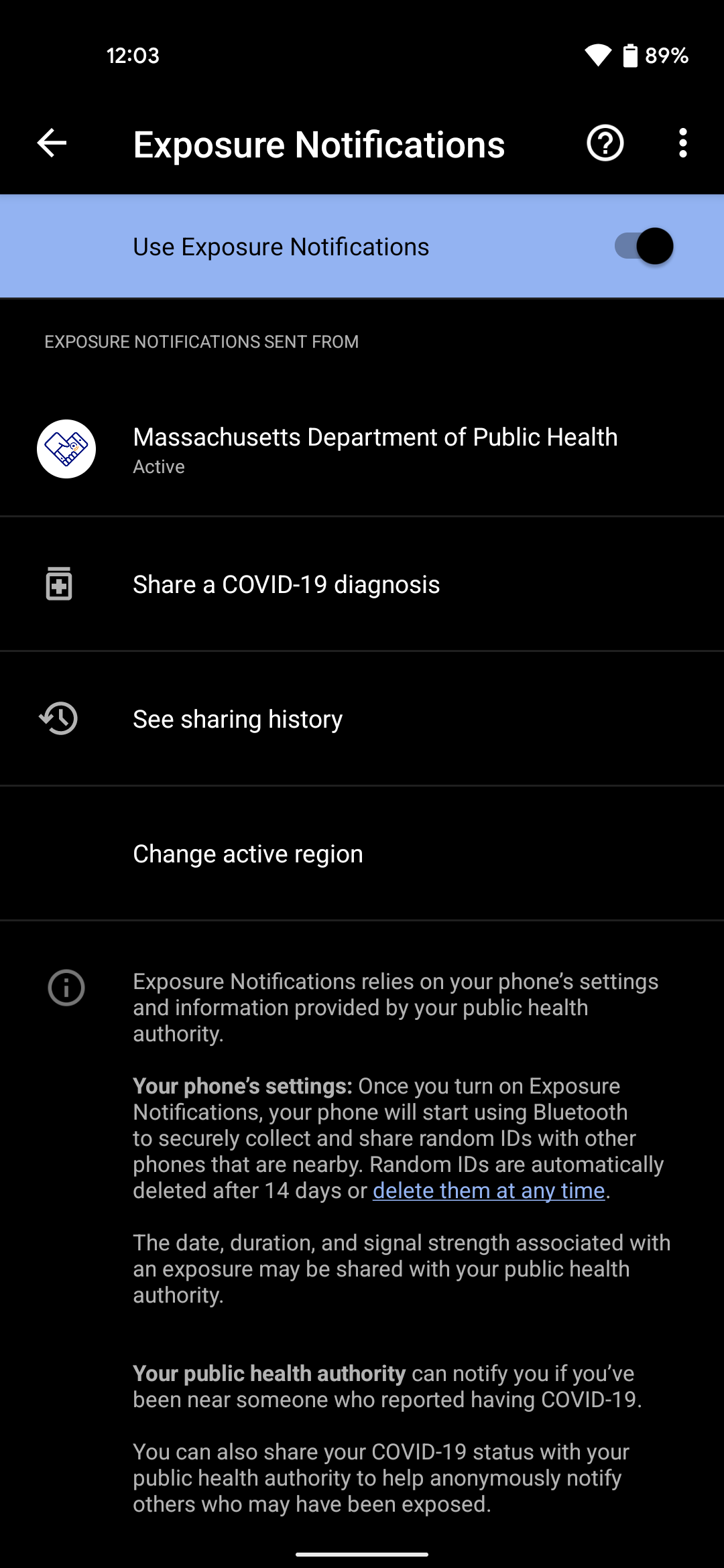 Massachusetts MassNotify app