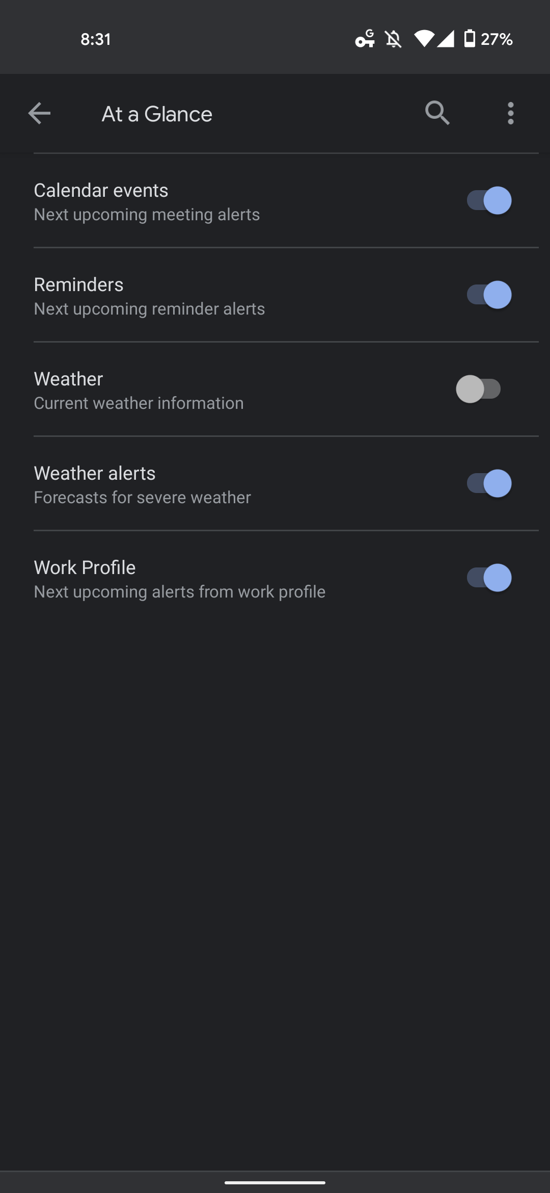 You can now turn off weather in Pixel Launcher ‘At a Glance’ - 9to5Google