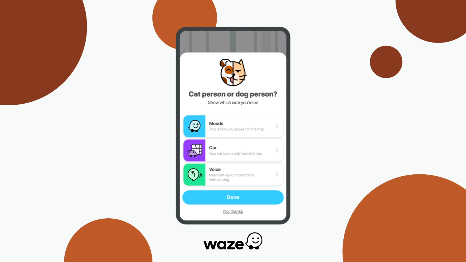 Waze Cat Dog theme