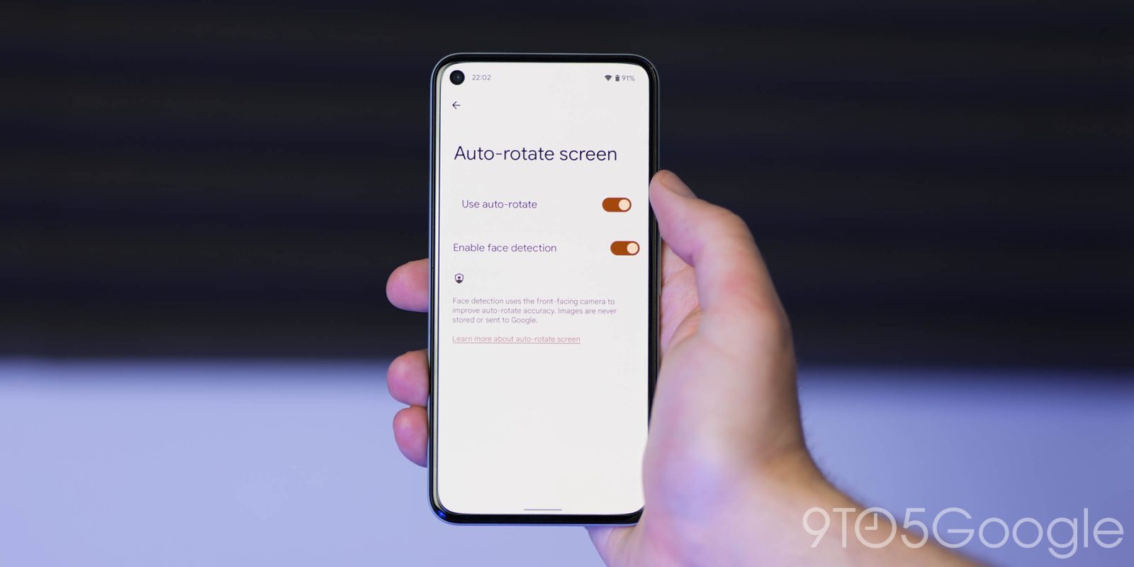 android 12 auto-rotate animation