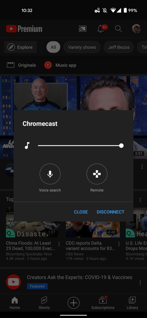 New YouTube Chromecast