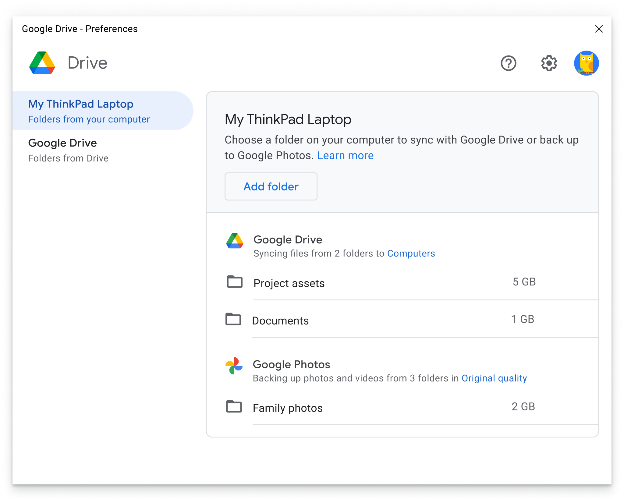 new Google Drive desktop