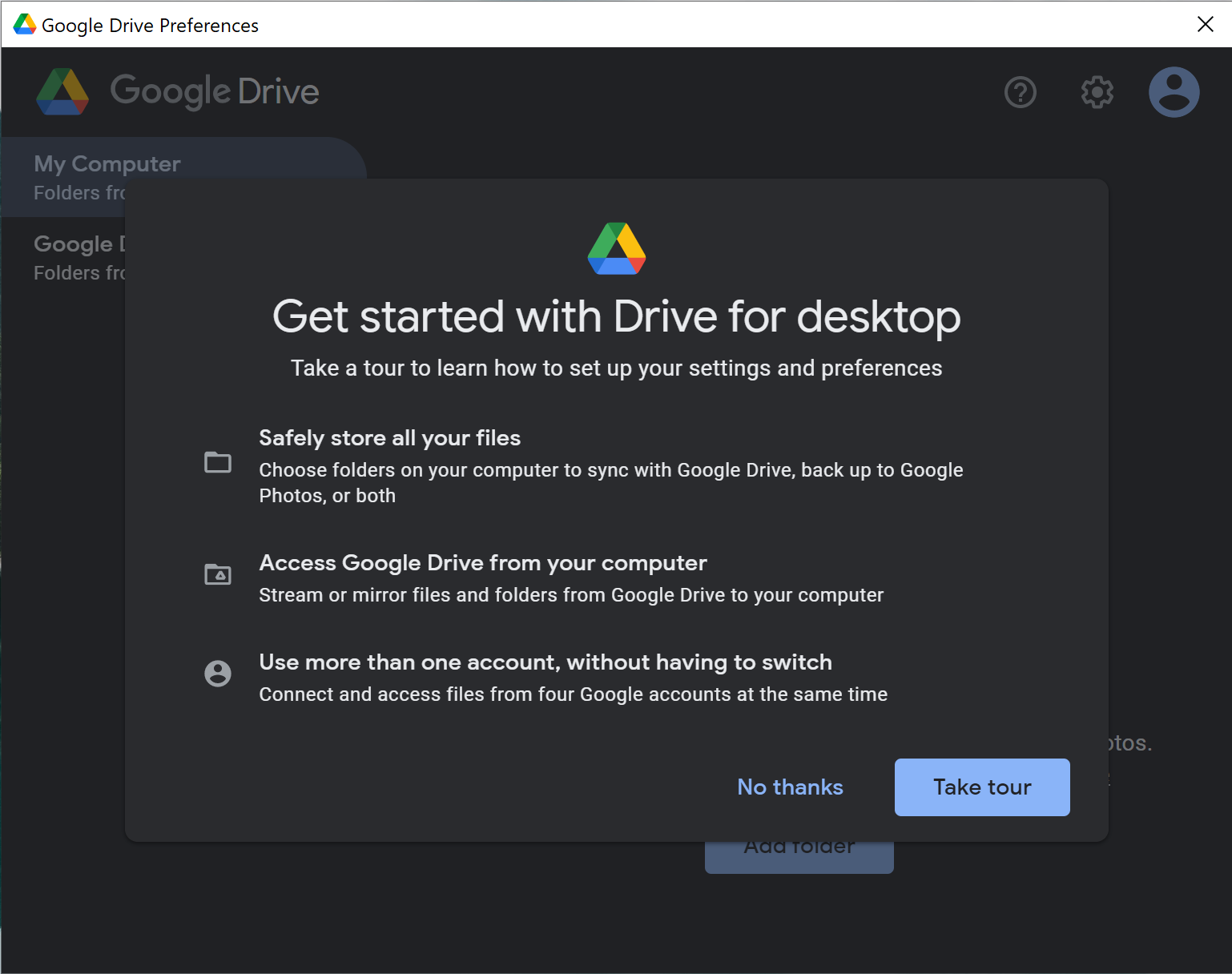 choose files to not sync google drive mac
