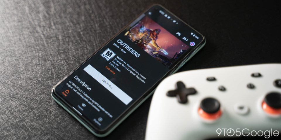 Stadia store on Android