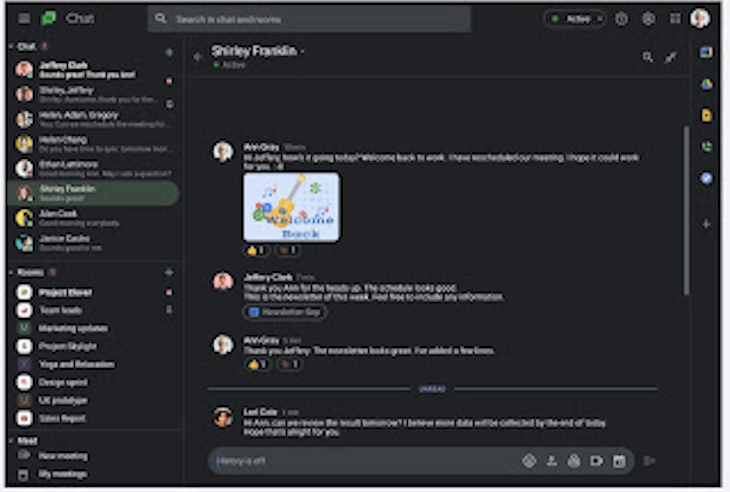 Le Thème Sombre De Google Chat PWA Se Déploie Maintenant - Tech Tribune