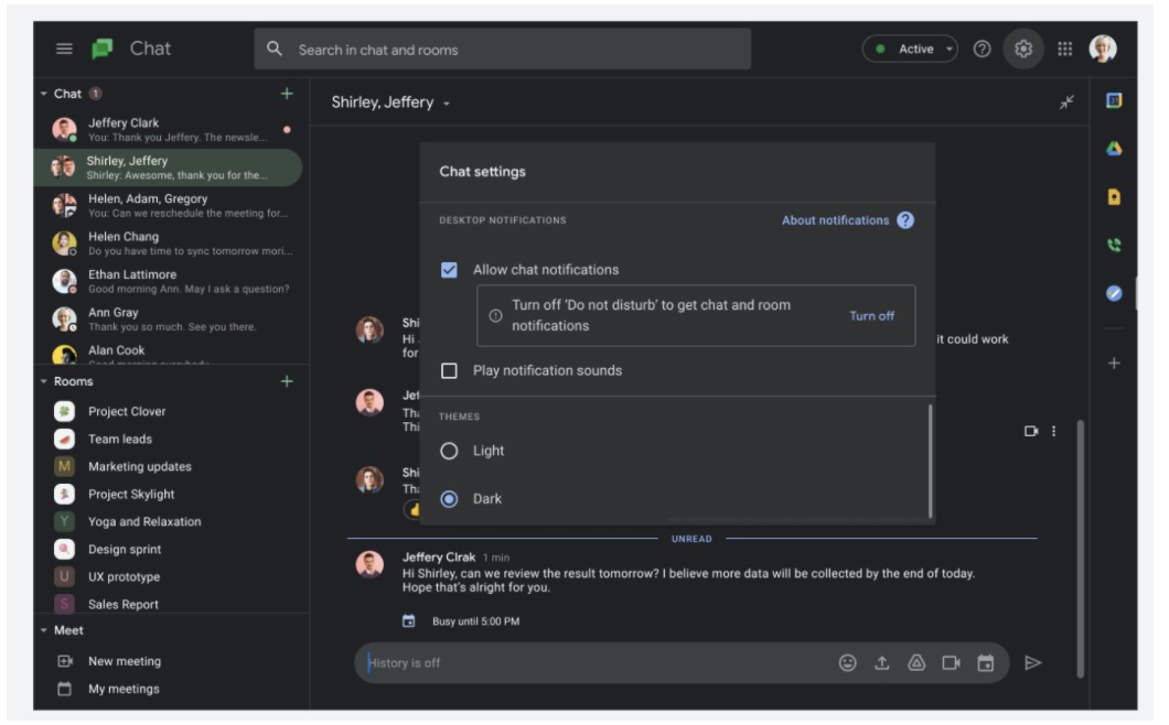 Google Chat PWA rolling out straightforward dark theme - Top Tech News