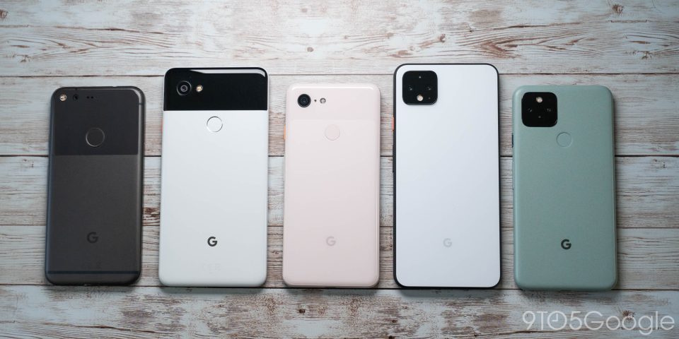 Pixel 1, 2 XL, 3, 4 XL, and 5