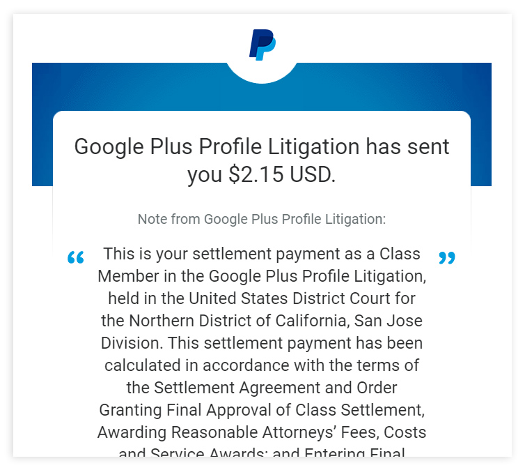 Google+ lawsuit payouts start rolling out to former users 9to5Google