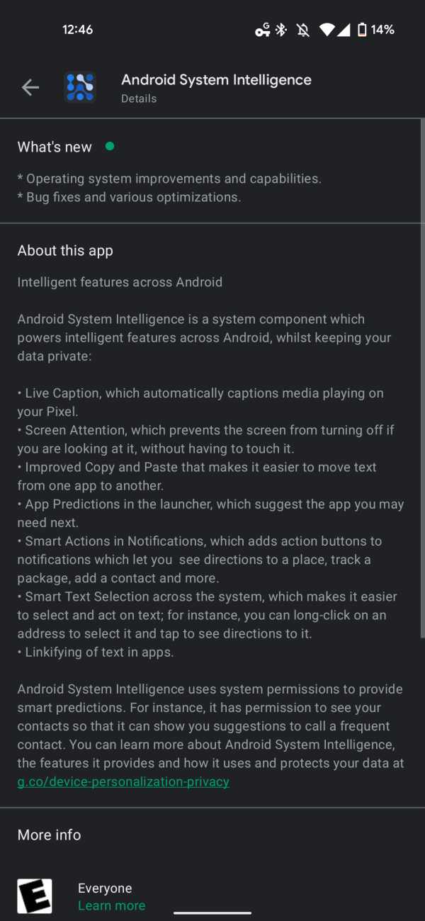 Android system intelligence что это за программа