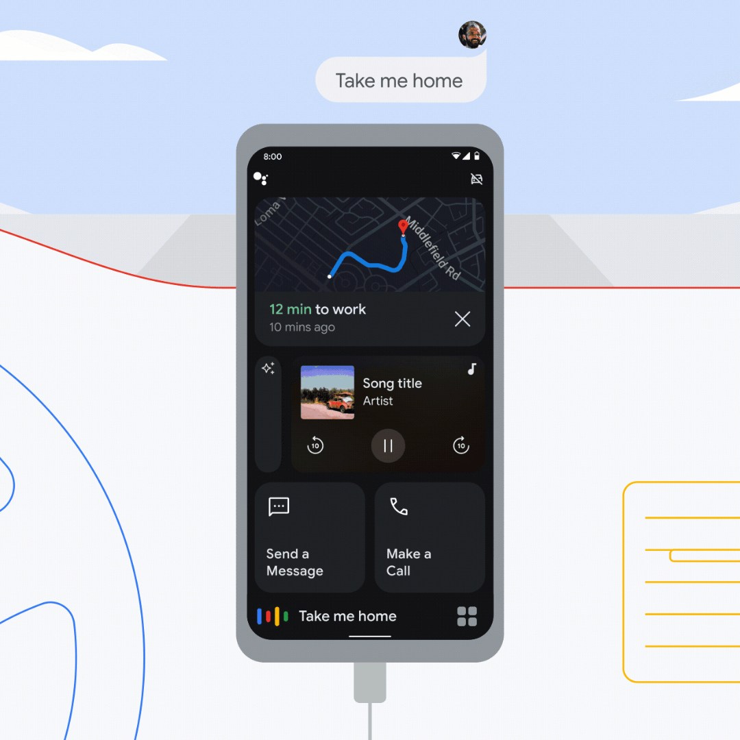 Assistant Driving Mode Dashboard