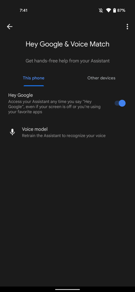 Google splits Assistant Voice Match settings by devices type - 9to5Google